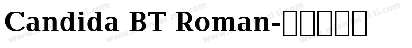 Candida BT Roman字体转换